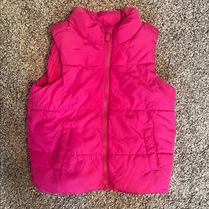 Old Navy Kids Pink Puffer Vest
